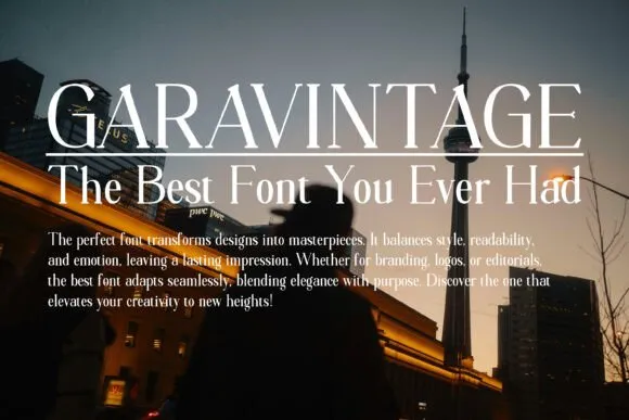 1-Garavintage-Font Garavintage Font Download