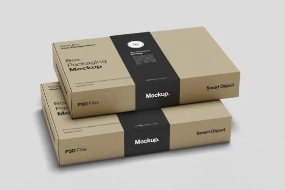 1-Packaging-Box-Mockup-PSD Free Packaging Box Mockup PSD
