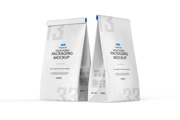 1-Paper-Pouch-Packaging-Mockup Free Paper Pouch Packaging Mockup