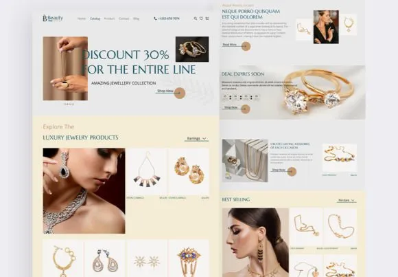 1-Shopify-Jewelry-E-commerce-Website Free Shopify Jewelry Website