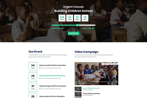 2-Non-Profit-Charity-Web-Templates Free Non Profit Charity Web Templates