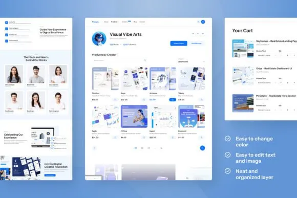 3-Digital-Products-E-Commerce-Website Free Digital Products Website