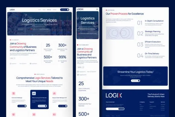 3-Logix-Logistic-Website-UI Free Logix Logistic Website UI