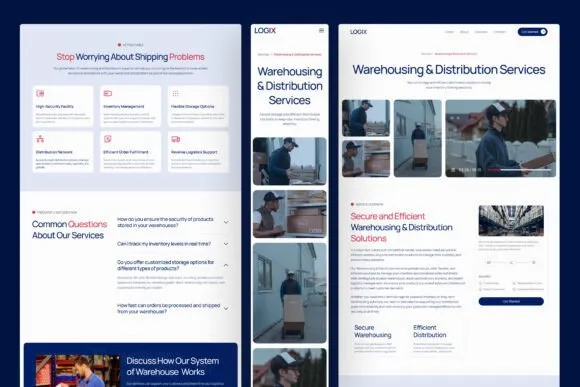 4-Logix-Logistic-Website-UI Free Logix Logistic Website UI
