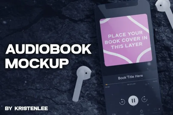 Audiobook Device Mockup PSD