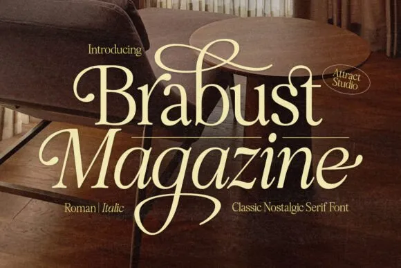 Brabust Magazine Font