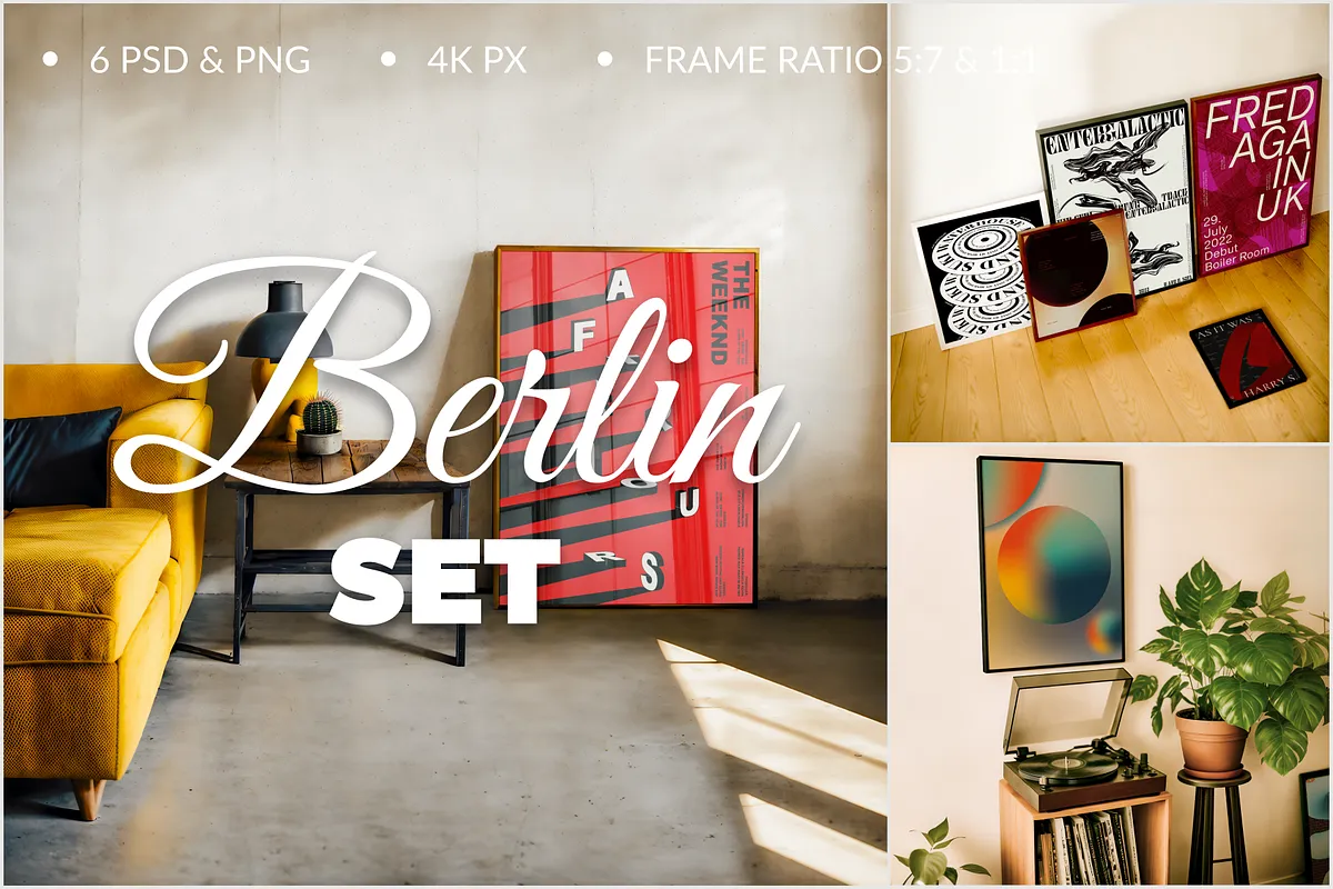 Poster Mockup SET Berlin PSD