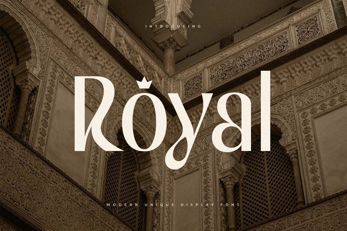 Royal Modern Unique Display Font
