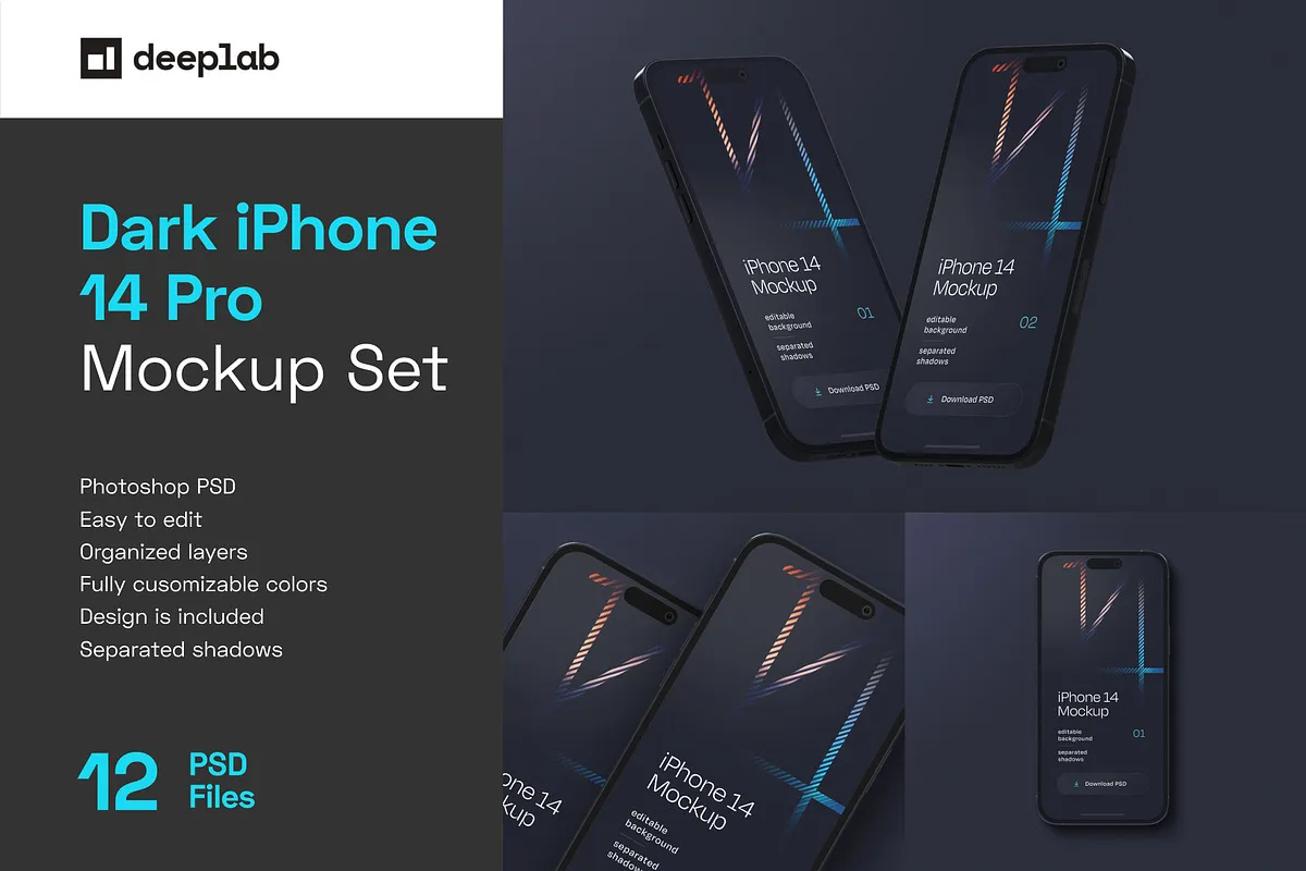 iPhone Pro Mockup Set