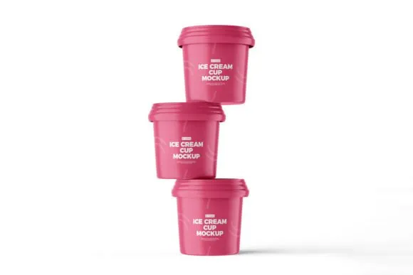 1-Dessert-Cup-Mockup-PSD Dessert Cup Mockup Design