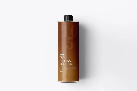 1-Steel-Can-Oil-Mockup-PSD Steel Can Oil Mockup PSD