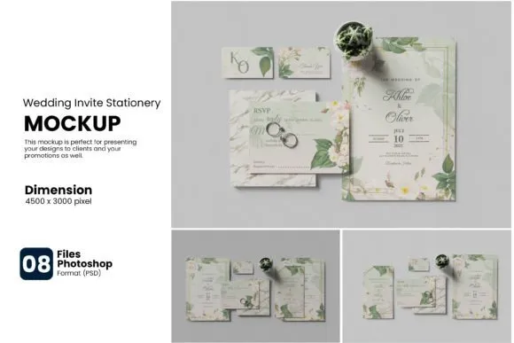 1-Wedding-Stationery-Mockup-PSD Wedding Stationery Offer Mockup