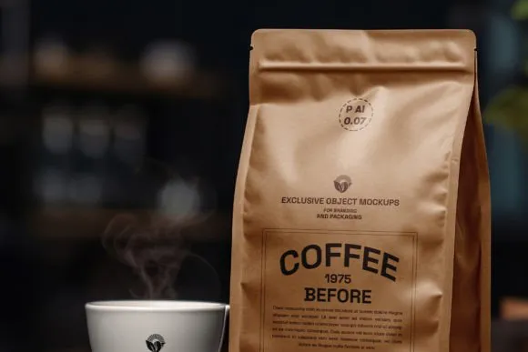 2-Coffee-Bag-Mockup-PSD Coffee Bag Mockup PSD