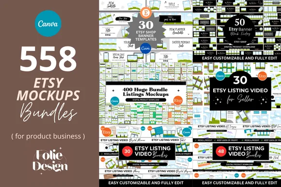 Etsy Mockups Bundle PSD