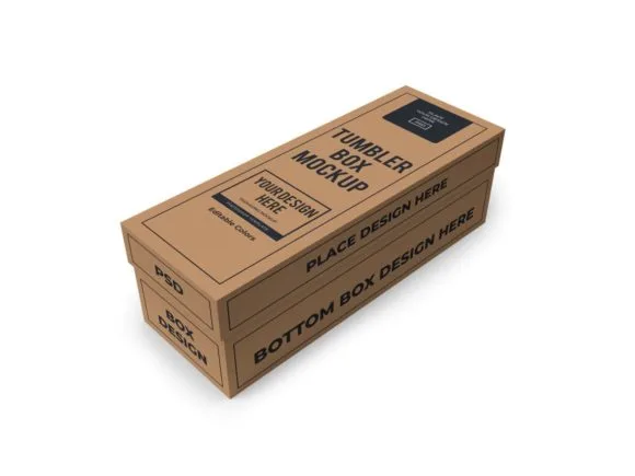 1 Long Box Packaging Mockup