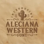 Aleciana Western Font