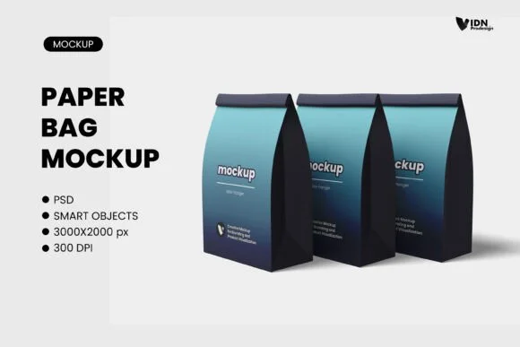 Kraft Paper Bag Mockup Design