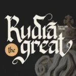 Rudra Great Font Design
