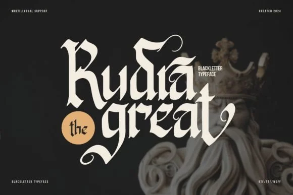 Rudra Great Font Design